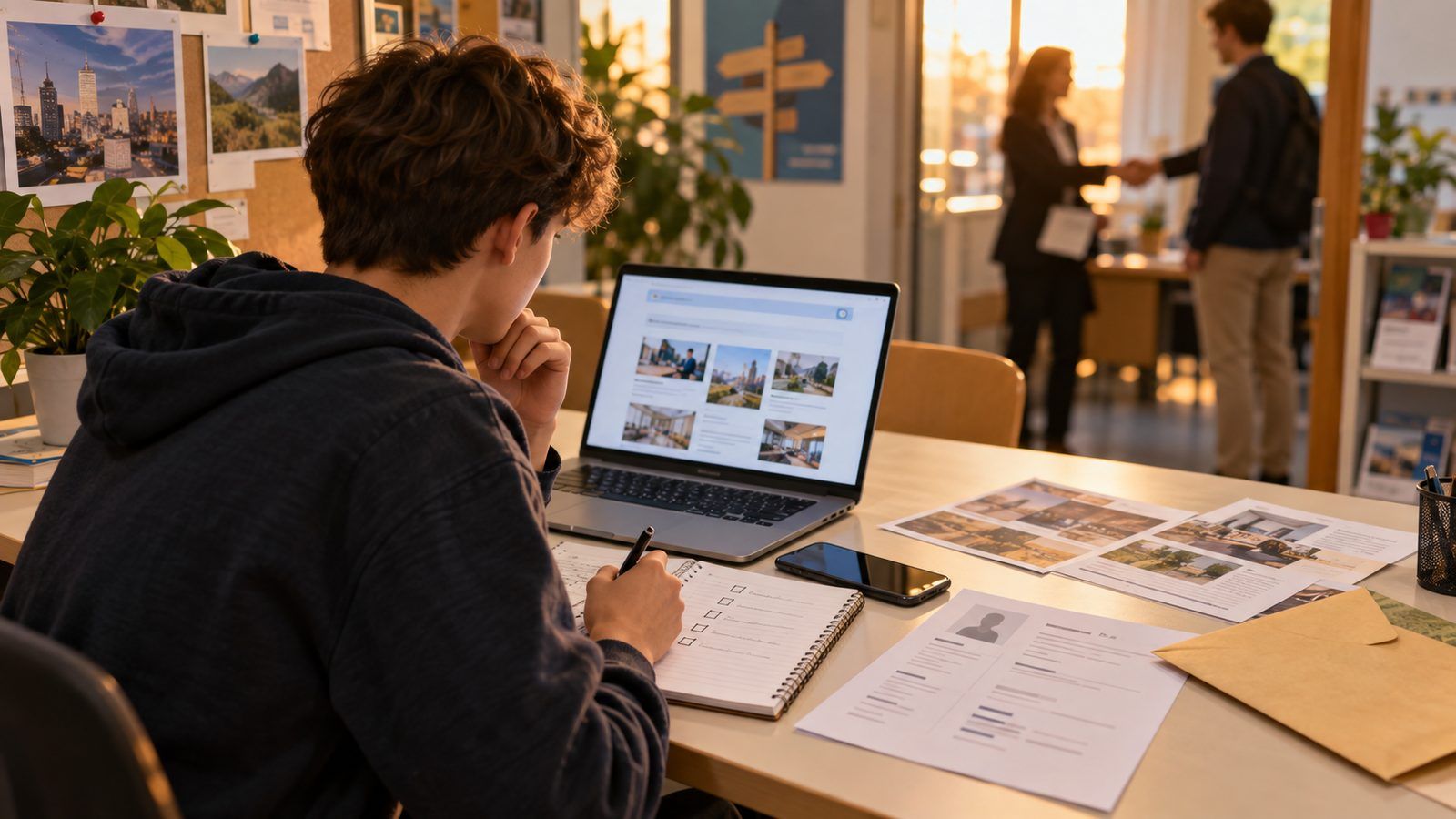 Comment un élève trouve et candidate à un stage, étape par étape
