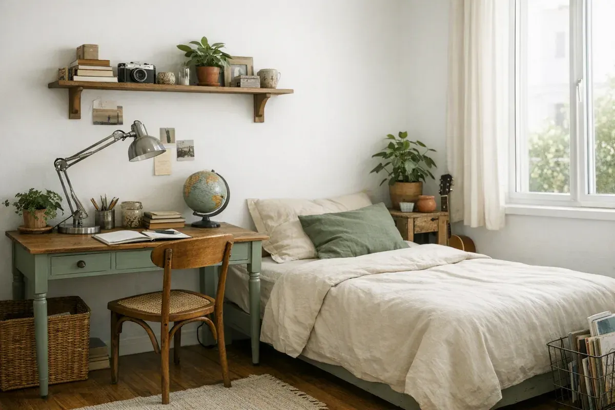 Chambre d'ado : refaire la pièce avec un budget serré et du mobilier récupéré