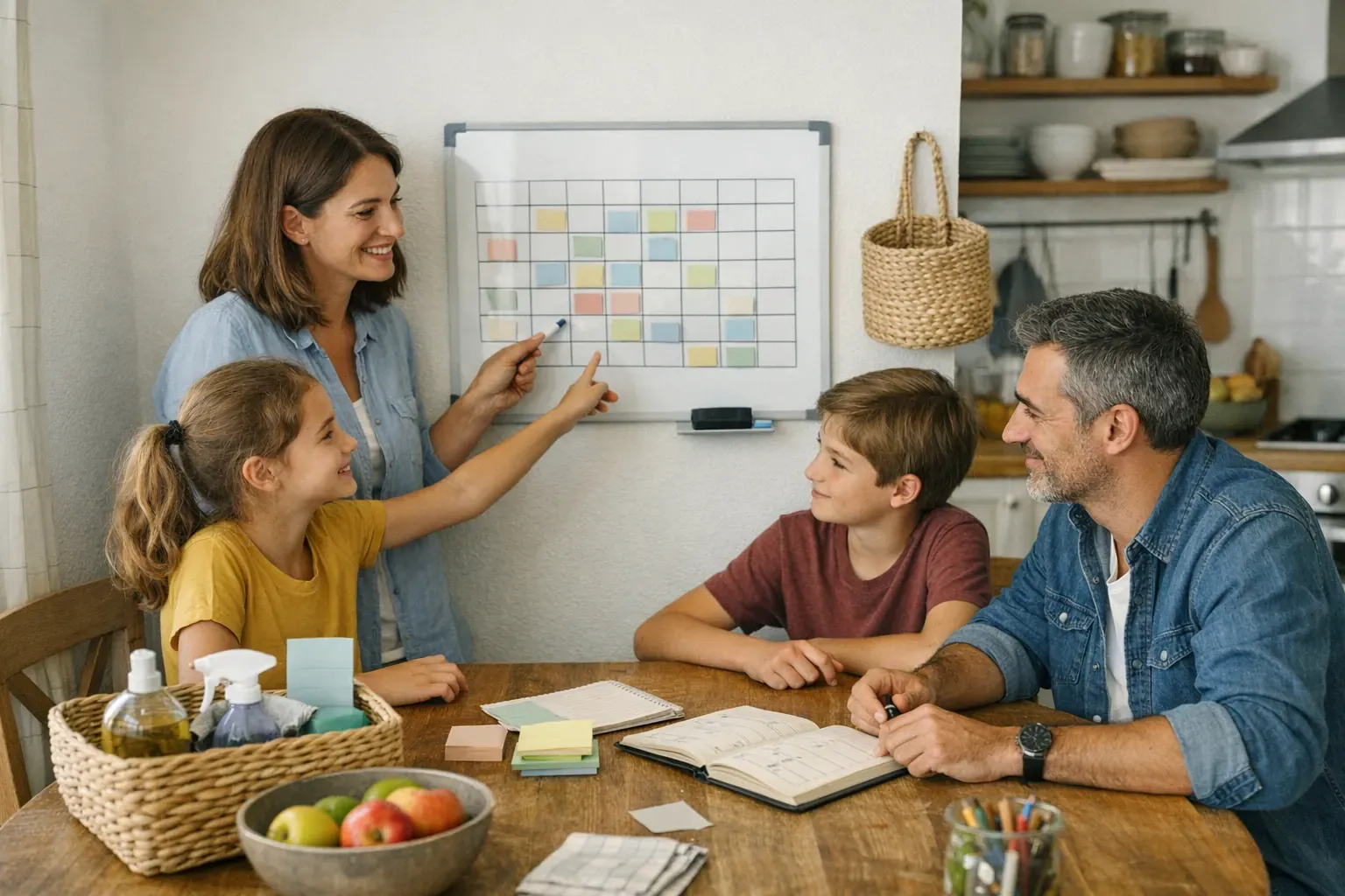 Comment créer un planning de tâches ménagères en famille sans conflits