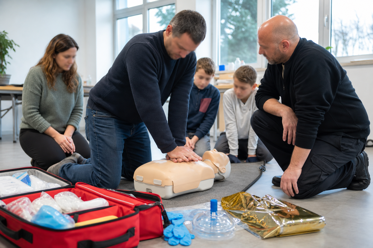 Une formation aux premiers secours aide les familles à réagir